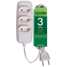 3480 - EXTENSAO ELETRICA 2P 10A 3S CORD PARL ( 5MTS BR )