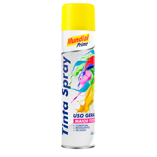 3035 - TINTA SPRAY USO GERAL AMARELO 400 ML 