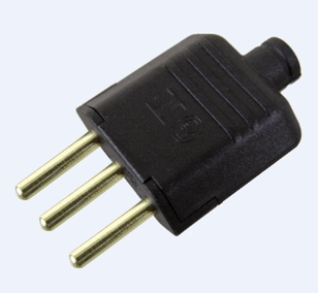 1527 - PLUG MACHO 2P+T PRETO 10A