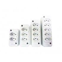 3453 - TOMADA EM BARRA P/ EXTENSAO 5 SECOES 2P+T 20A