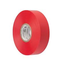 3088 - FITA ISOLANTE COLORIDA VERMELHA 19MM X 10 MTS