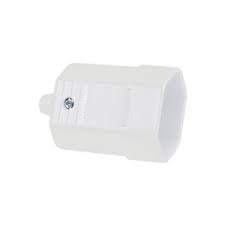 885 - PLUG FEMEA 2P BRANCO 10A