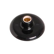 1939 - PLAFONIER PORCELANA PRETO 4A 250V