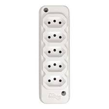 3377 - TOMADA EM BARRA P/ EXTENSAO 5 SECOES 2P+T 10A