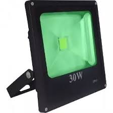 3545 - REFLETOR LED 30W VERDE BIVOLT IP65