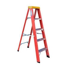 1736 - ESCADA PINTOR EM FIBRA 5 DEGRAUS 1,50MTS 120KGS EAF302