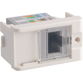 3024 - MODULO DECOR TOMADA RJ45 (8 FIOS) UTP CAT.6 PRM047781           