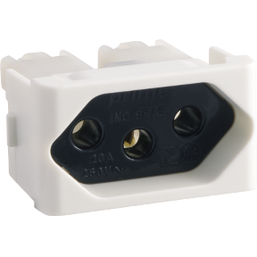 2026 - MODULO LUNARE TOMADA 2P+T 20A 250V FUNDO PRETO PRM4751  