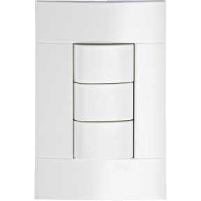 677 - CONJUNTO LUNARE 3 INTER. SIMPLES 10A 250V PRM43191 