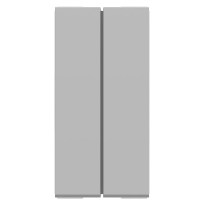 3907 - MODULO ORION DUPLO INTERRUPTOR SIMPLES 10A 250V ALUM S70100174