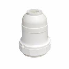 2423 - BOCAL P/ ABAJUR C/ TAMPA BRANCO E27