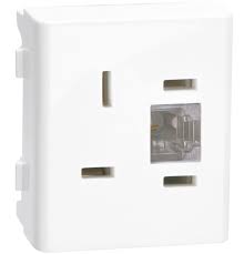 651 - MODULO LUNARE TOMADA 4P PAD. TELEB COM RJ11 2 F. PRM47401                        