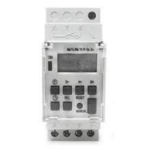 3586 - TEMPORIZADOR DIGITAL DIN35 P/ TRILHO 220V 16A