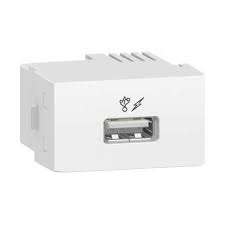 3438 - MODULO DECOR TOMADA CARREGADOR USB 5.1VDC 1A 1 CONEC. PRM047811 	   