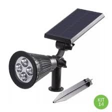 3854 - LUMINARIA ESPETO LED SOLAR 2W BF
